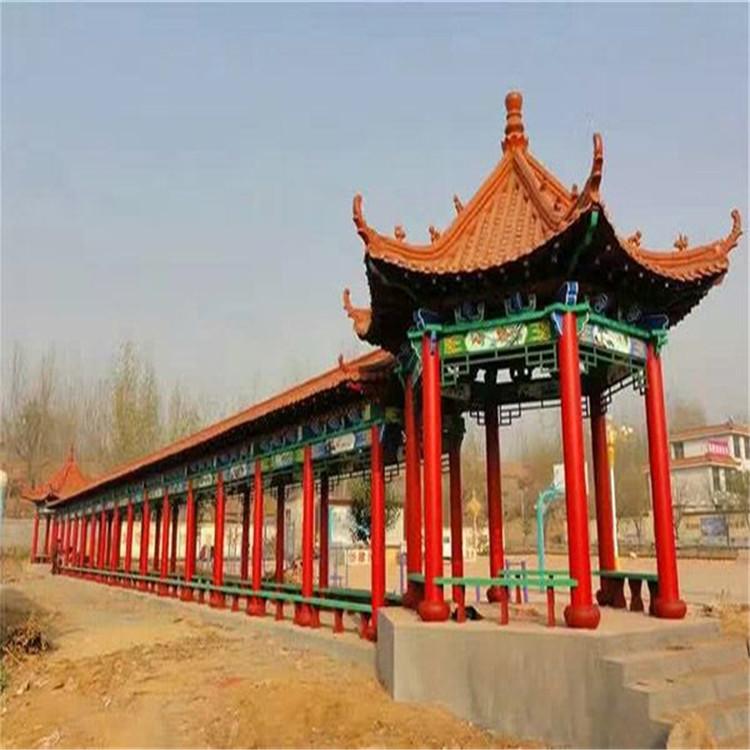 防腐木與古建長廊 園林景觀的點睛之筆